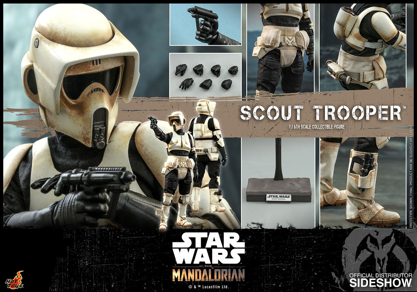 Hot Toys 1/6 The Mandalorian Scout Trooper Scale Figure TMS016