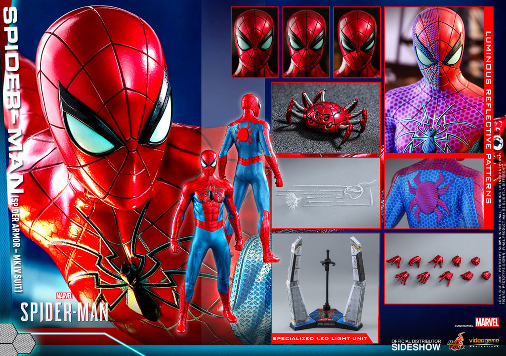Hot Toys 1/6 Marvel’s Spider-Man Game Spider Man (Spider Armor - MK IV Suit) Sixth Scale Figure VGM43