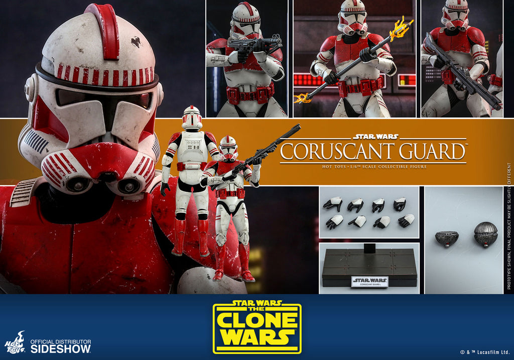 Hot Toys 1/6 Star Wars: The Clone Wars Coruscant Guard Sixth Scale Figure TMS025