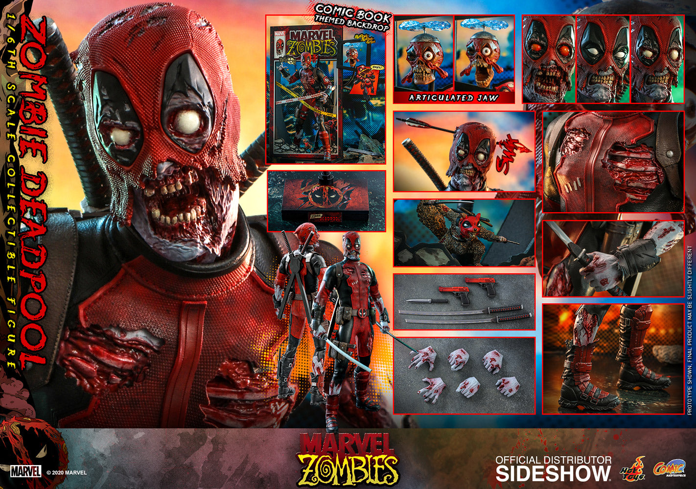 Hot Toys 1/6 Zombie Deadpool Sixth Scale Figure CMS06