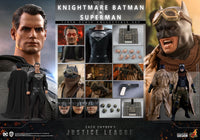 Hot Toys 1/6 DC Zack Snyder’s Justice League Batman (Knightmare) and Superman (Black Suit) Sixth Scale Figure TMS038