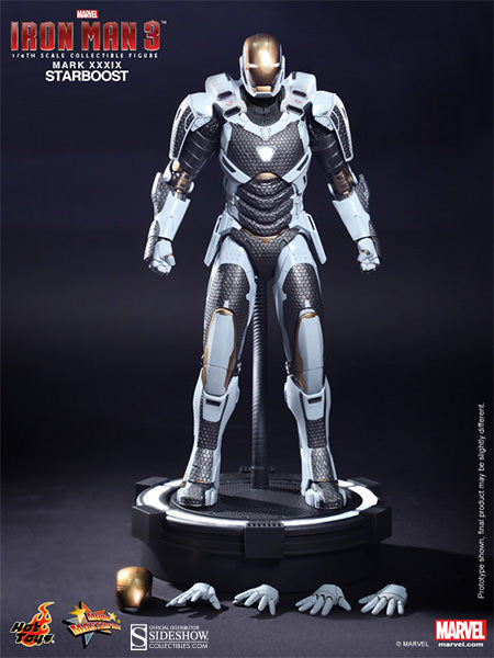 Hot Toys Iron Man Mark XXXIX Starboost 12 Inch 1/6 Scale Action Figure MMS214