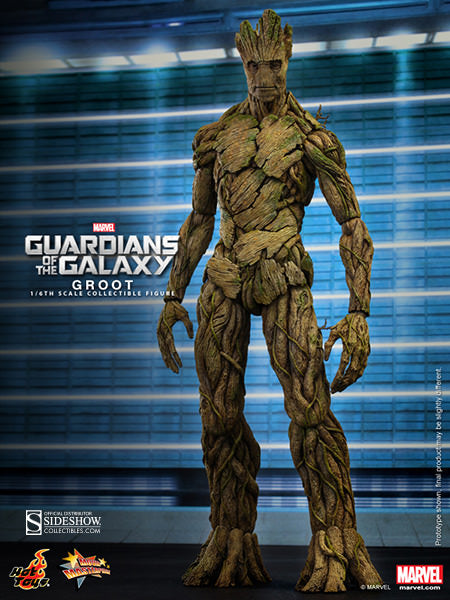 Hot Toys 1/6 Guardians of the Galaxy Movie Masterpiece Series Groot Sixth Scale Figure MMS253
