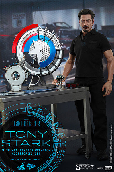 Hot Toys Tony Stark with Arc Reactor Creation Accessories Collectible Set Iron Man 2 1/6 Scale Action Figure MMs273