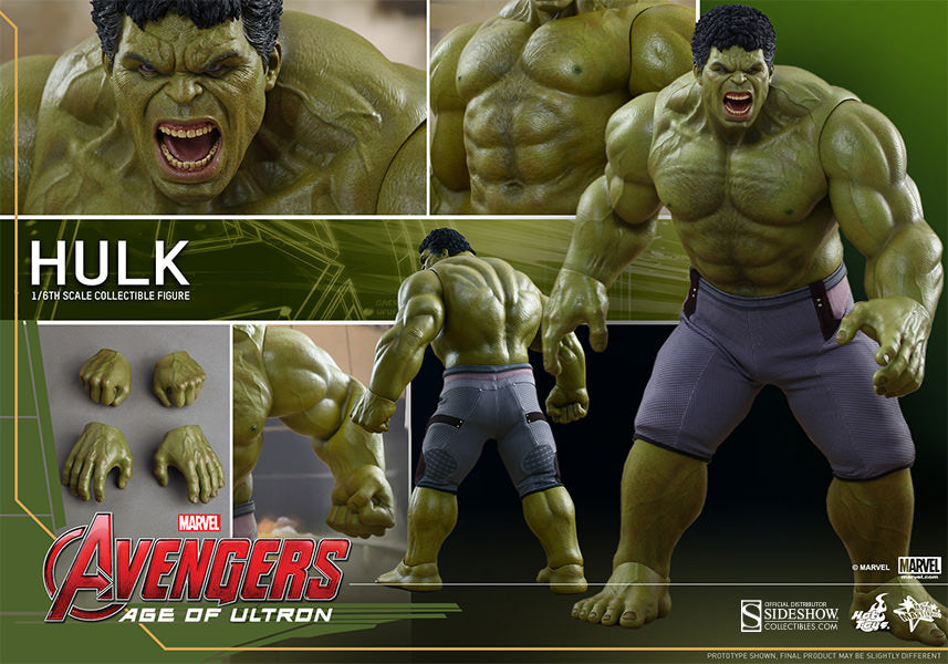 Hot Toys The Avengers Age of Ultron Hulk 1/6 Scale Action Figure MMS286