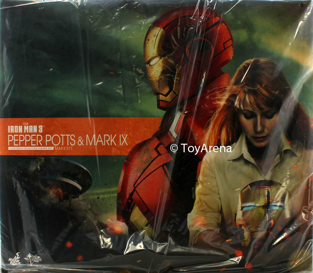 Hot Toys 1/6 Iron Man 3 Pepper Potts and Mark IX 9 Iron Man Sixth Scale Figure MMS311