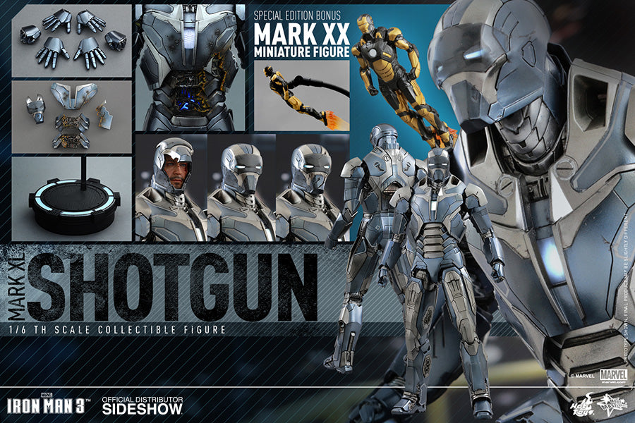 Hot Toys 1/6 Iron Man 3 Iron Man Mark XL (40) Shotgun Sixth Scale Figure MMS309