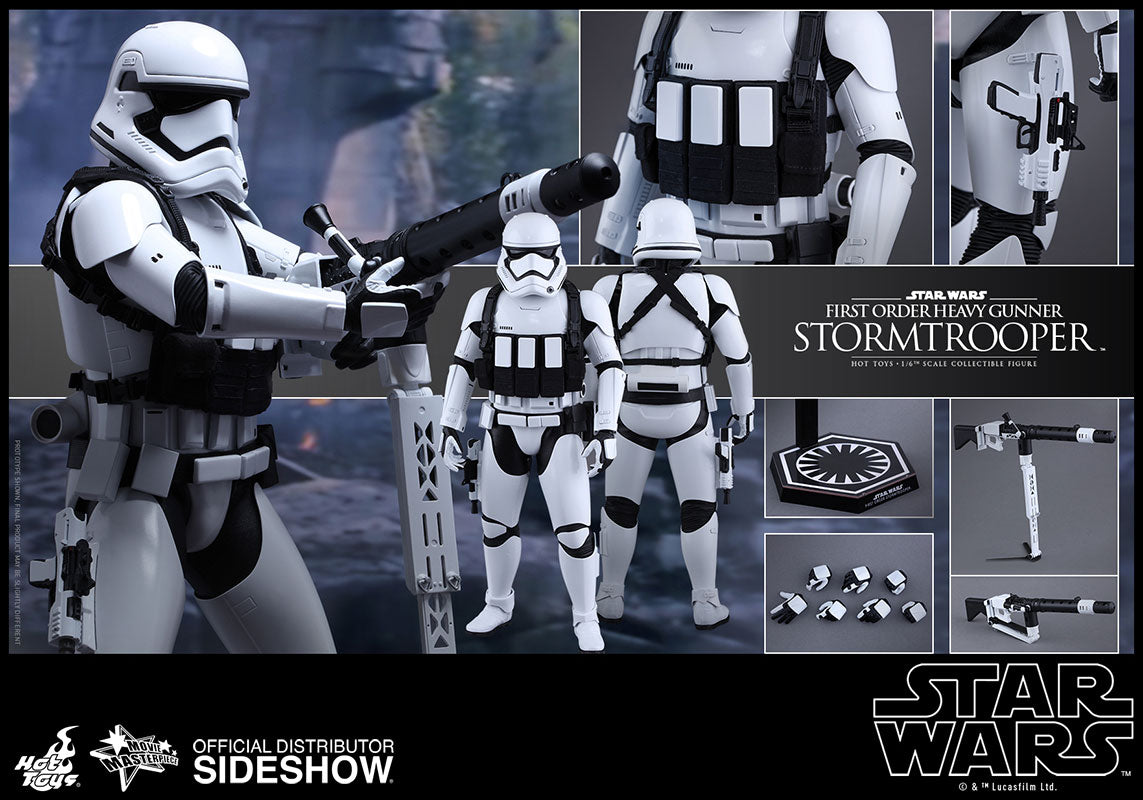 Hot Toys 1/6 First Order Heavy Gunner Stormtrooper Star Wars Episode VII The Force Awakens Sixth Scale Figure MMS318