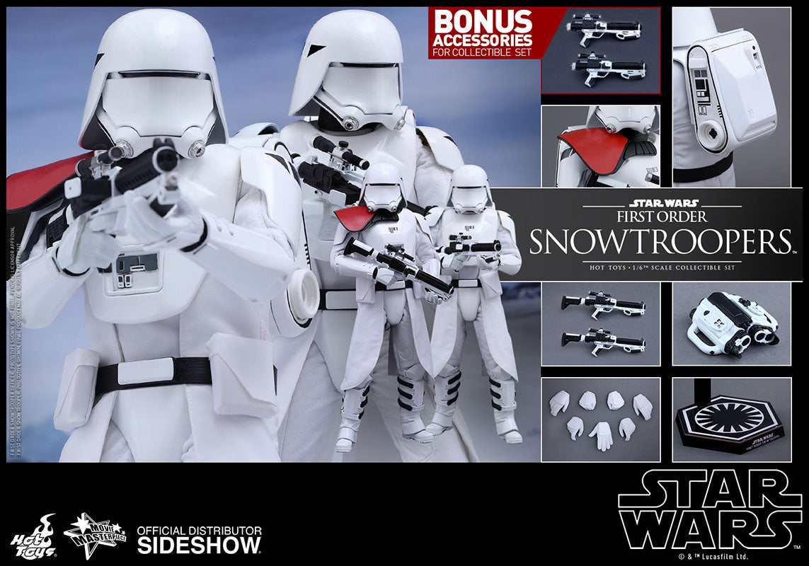 Hot Toys 1/6 First Order Snowtroopers Set Star Wars Episode VII The Force Awakens MMS323 Sixth Scale Figure