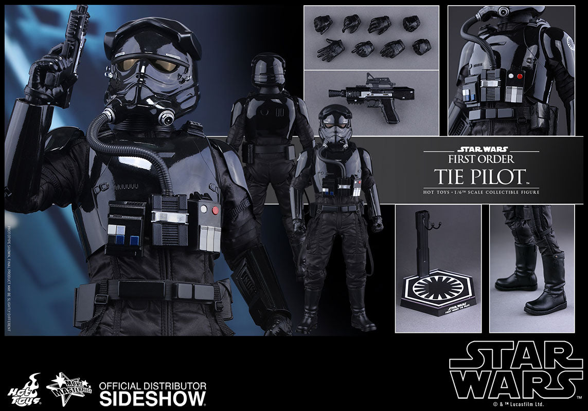 Hot Toys 1/6 First Order TIE Fighter Pilot Star Wars Episode VII The Force Awakens Sixth Scale Figure MMS324