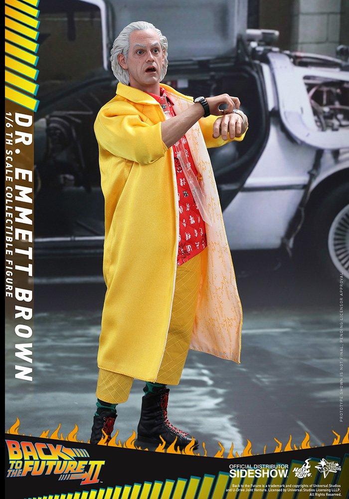 Hot Toys 1/6 Back to the Future II Dr. Emmeret Brown Sixth Scale Figure MMS380 3