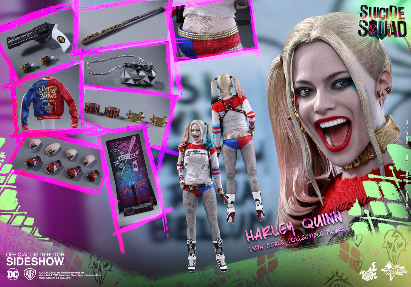 Hot Toys 1/6 Suicide Squad Harley Quinn Sixth Scale Figure MMS383