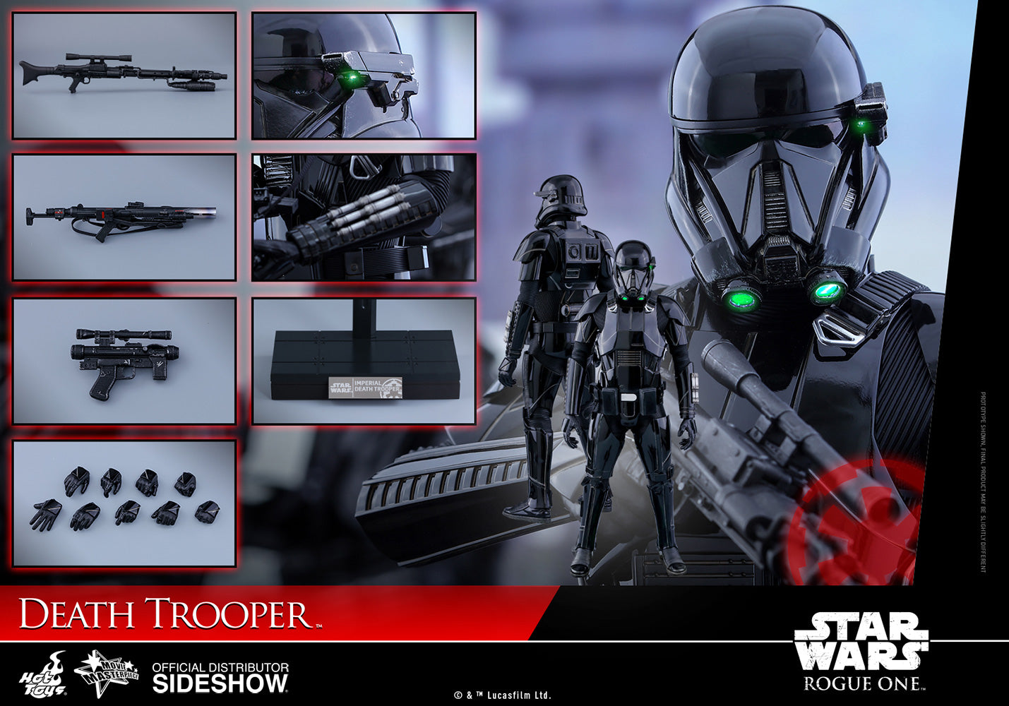 Hot Toys 1/6 Star Wars Rogue One Death Trooper Sixth Scale Figure MMS398