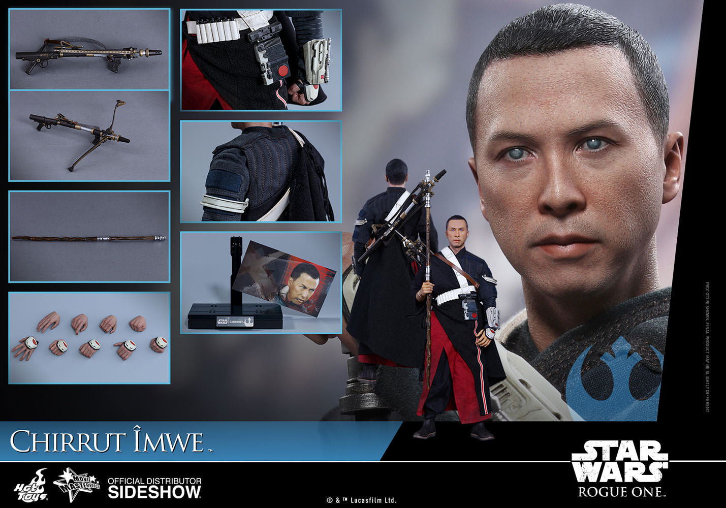 Hot Toys 1/6 Star Wars Rogue One Chirrut Imwe Sixth Scale Figure MMS402