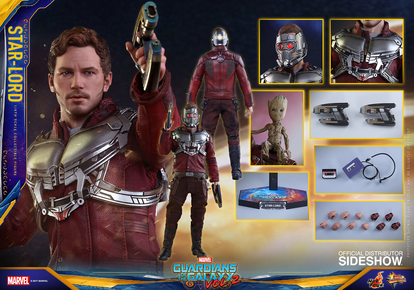 Hot Toys 1/6 Guardians of the Galaxy Vol. 2 Star Lord Sixth Scale MMS420