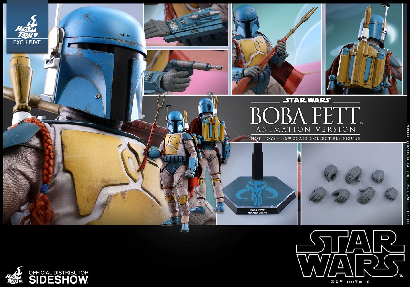 Hot Toys 1/6 Boba Fett Animation Ver. Star Wars: Holiday Special Sixth Scale Figure TMS006