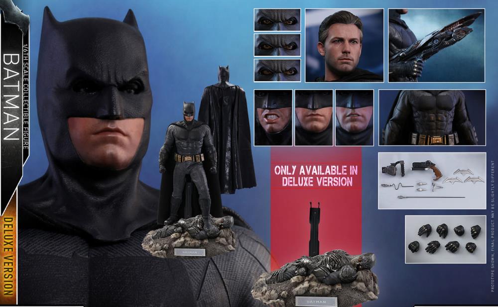 Hot Toys 1/6 Justice League Batman (Deluxe) MMS456 Sixth Scale Figure