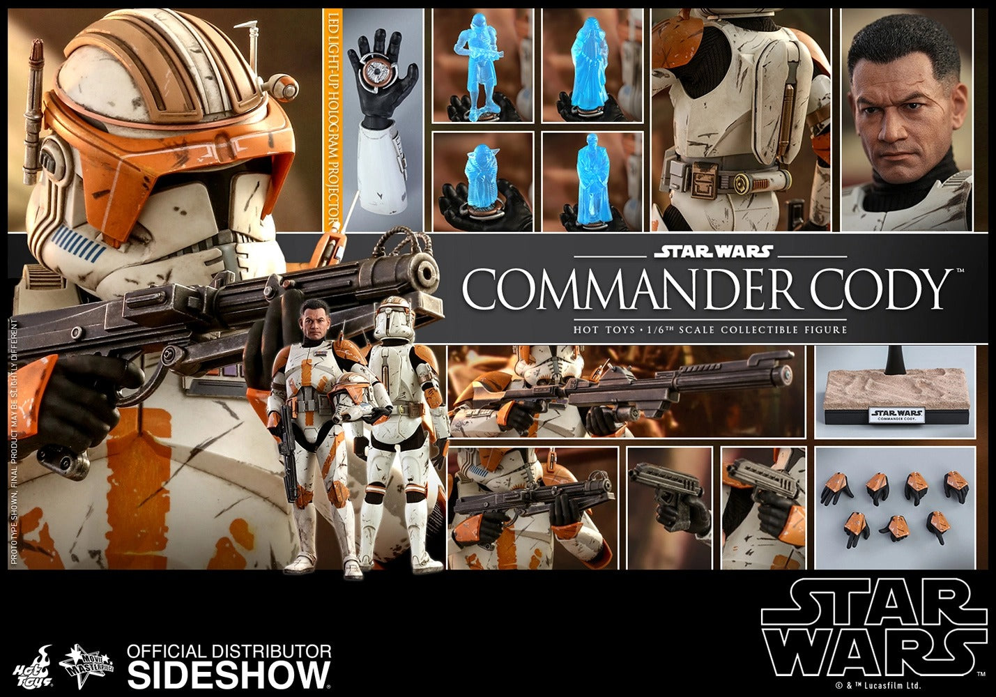 Hot Toys 1/6 Star Wars Episode III: Revenge of the Sith Commander Cody Sixth Scale MMS524