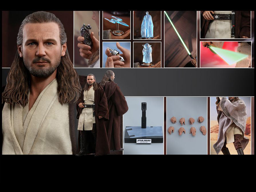 Hot Toys 1/6 Qui-Gon Jinn Star Wars Episode I The Phantom Menace Sixth Scale MMS525