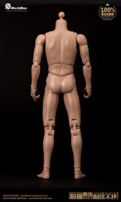 WorldBox 1/6 Scale 12" Narrow Shoulders Articulated Male Body AT-011
