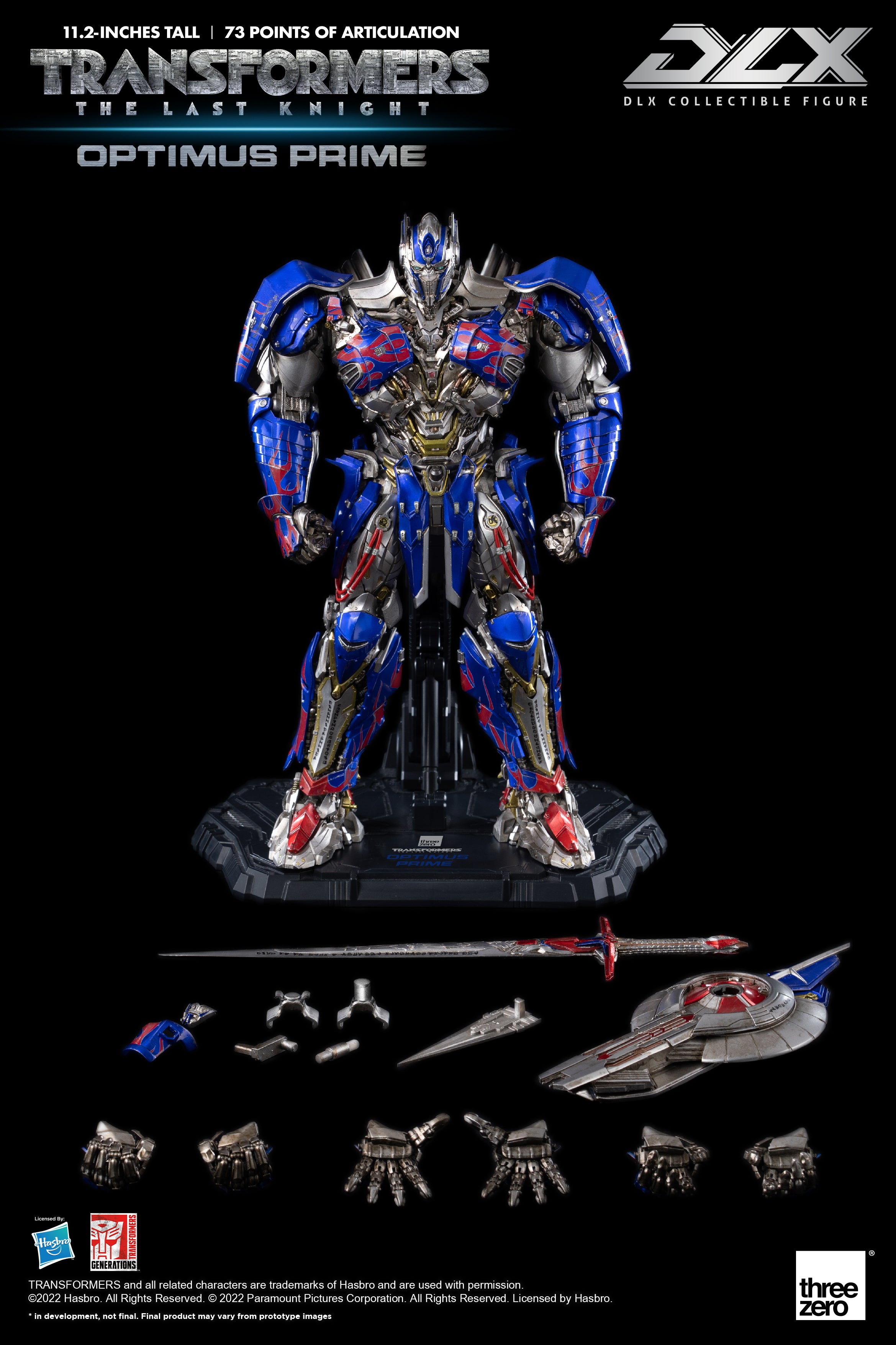 ThreeZero Transformers The Last Knight Optimus Prime DLX Action Figure