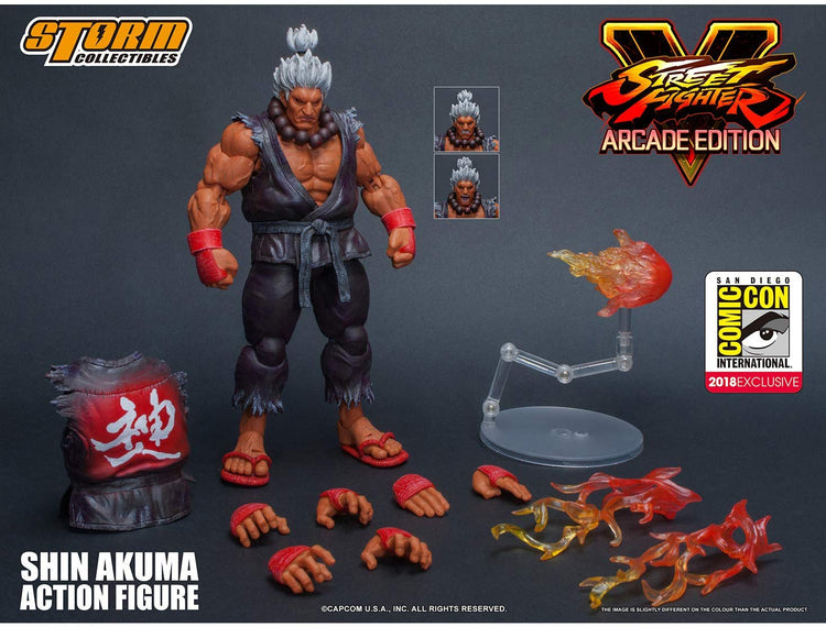 Storm Collectibles 1/12 Street Fighter V SDCC 2018 Arcade Edition Shin Akuma Scale Action Figure 1