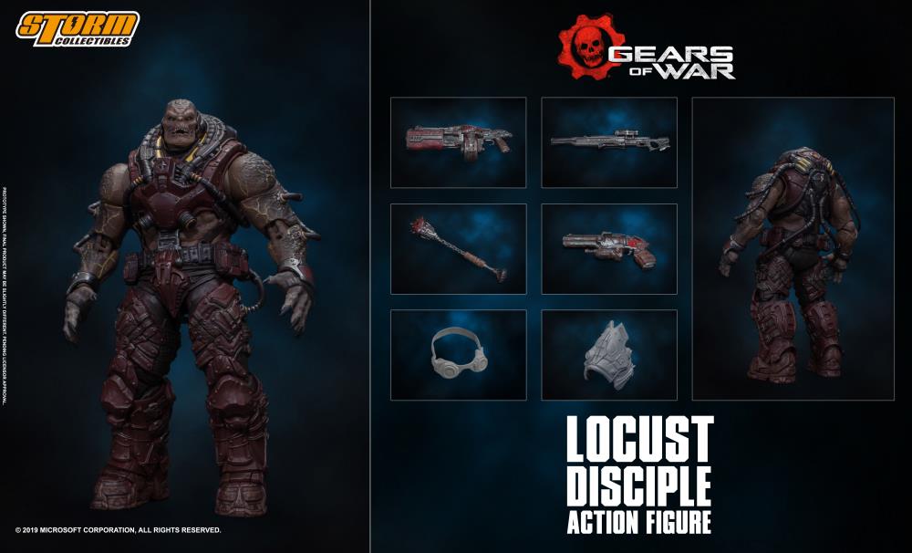 Storm Collectibles 1/12 Gears of War Locust Disciple Scale Action Figure