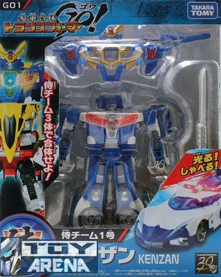 Transformers Go! G01 Kenzan Samurai Police Car Voyager Class Beast Hunters Takara