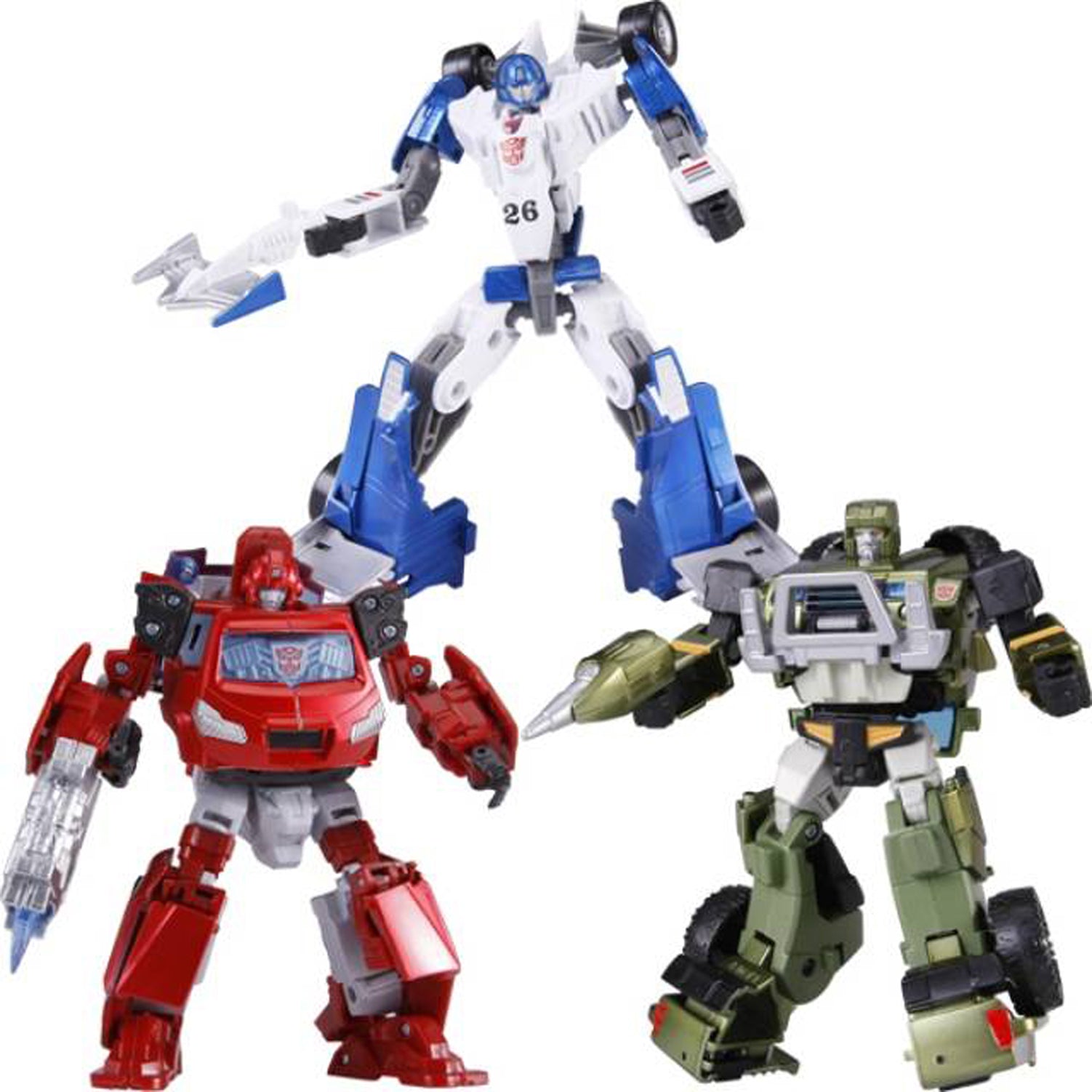 Transformers Henkei Classic Specialist Autobots Ionhide, Hound, Mirage 3-Pack Action Figure Set Asia Exclusive
