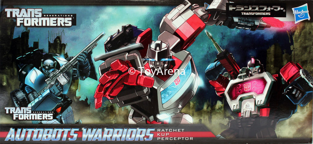 Transformers Henkei Classic Autobot Warriors Ratchet, Kup, Perceptor 3-Pack Action Figure Set Asia Exclusive