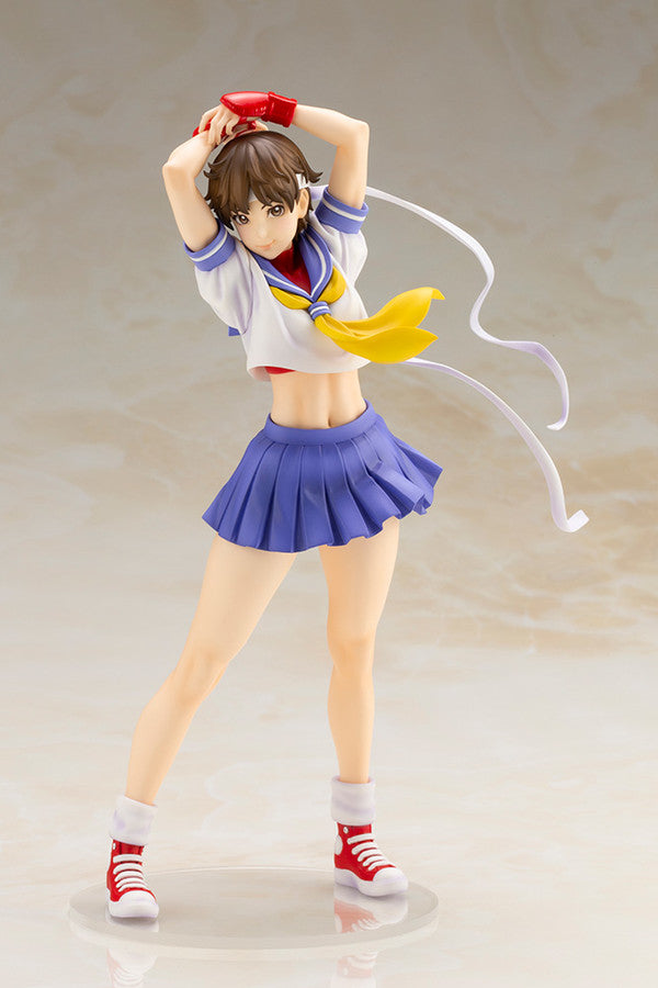 Kotobukiya Bishoujo Street Fighter Sakura (Round 2) Statue Figure 2