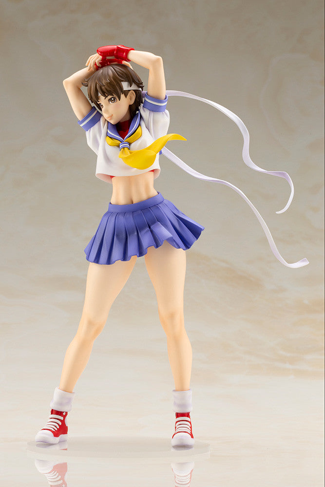 Kotobukiya Bishoujo Street Fighter Sakura (Round 2) Statue Figure 6