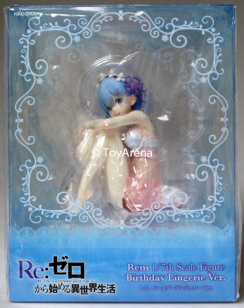 Kadokawa 1/7 Re: Zero Rem Birthday Lingerie Ver. Scale Statue Figure PVC