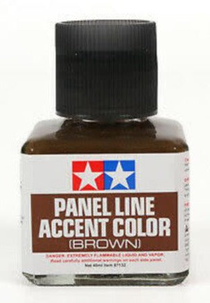 Tamiya Panel Line Accent Color (Brown) 40ml Paint Bottle