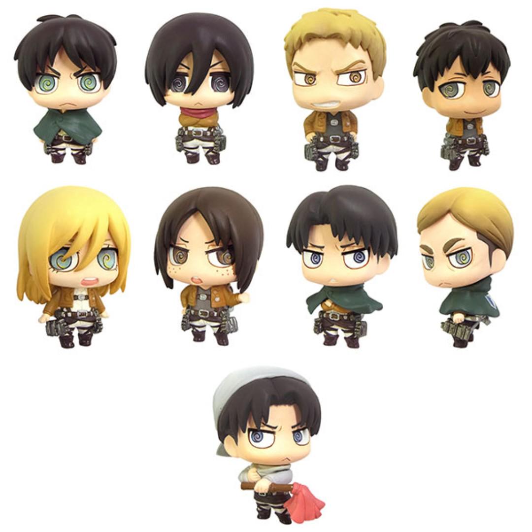 Movic Color Collection Shingeki no Kyojin Attack on Ttian Vol 2 Trading Figure Set of 8