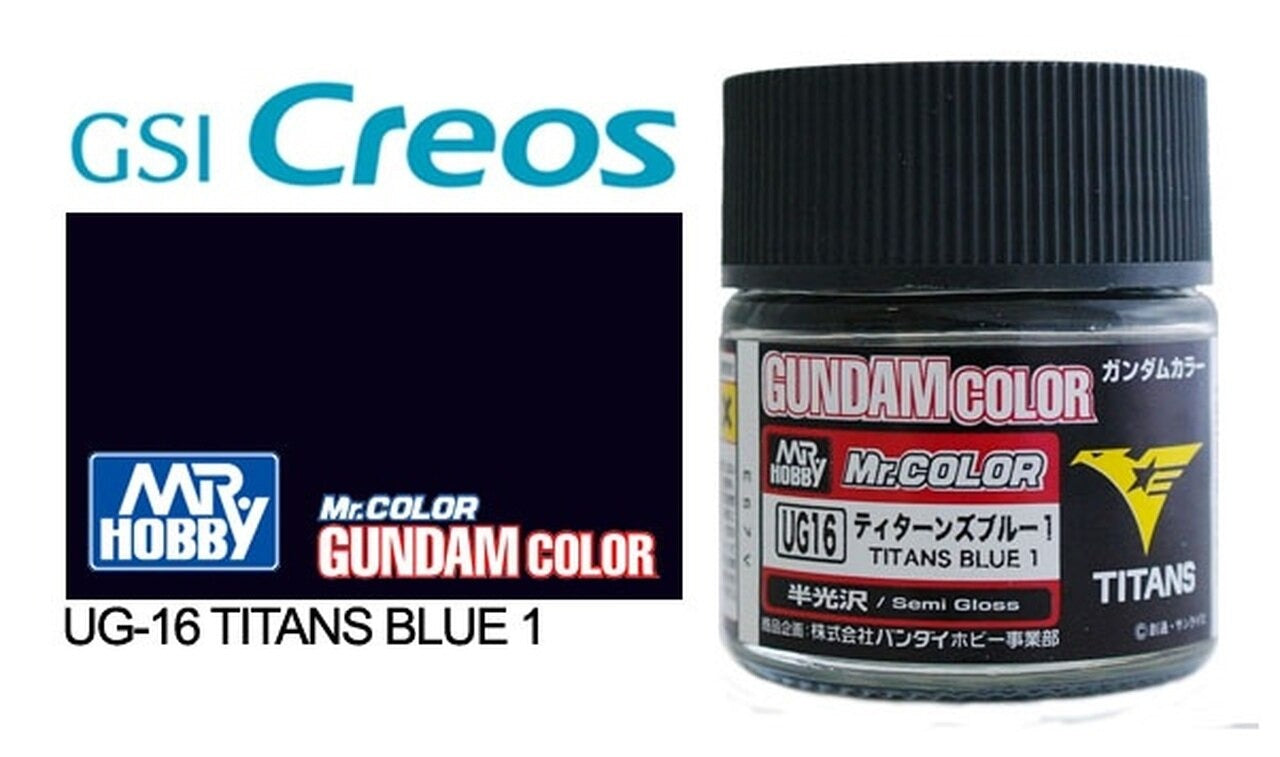 Mr. Hobby Mr. Color Gundam Color UG16 Titan Blue 1 Semi Gloss 10ml Bottle