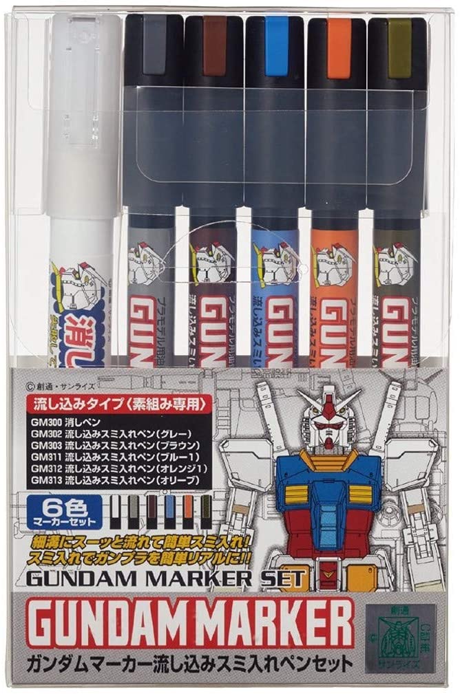 Gundam Marker HG MG RG PG GMS122 Pouring Marker Ink Set