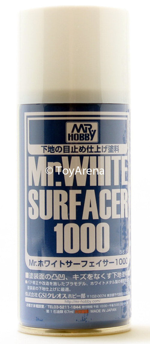 Mr. Hobby Mr. White Surfacer 1000 Spray 170ml B511 B-511 Model Kit