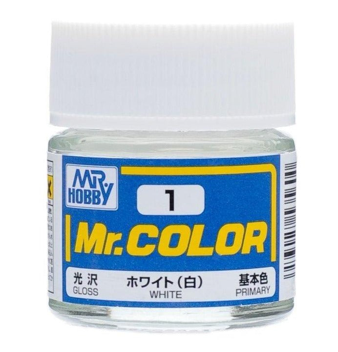 Mr. Hobby Mr. Color C1 Gloss White 10ml Bottle