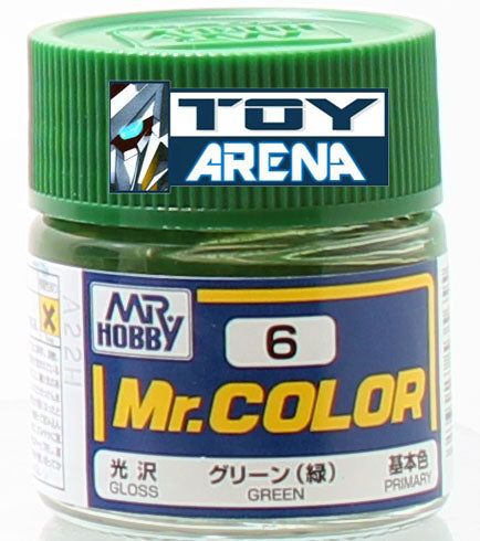 Mr. Hobby Mr. Color C6 Gloss Green 10ml Bottle