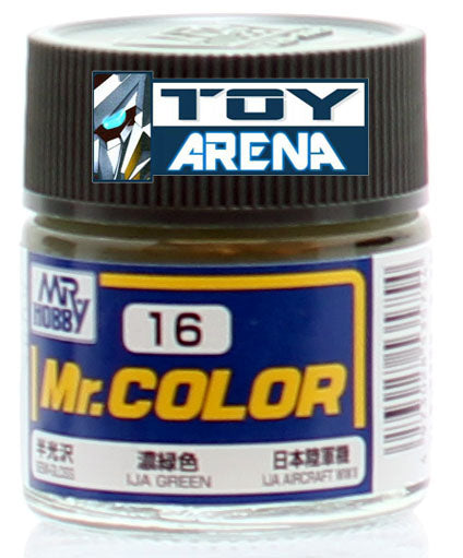 Mr. Hobby Mr. Color C16 Semi-Gloss IJA Green 10ml Bottle