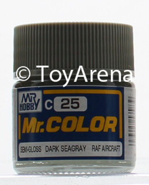 Mr. Hobby Mr. Color C25 Semi-Gloss Dark Seagray 10ml Bottle