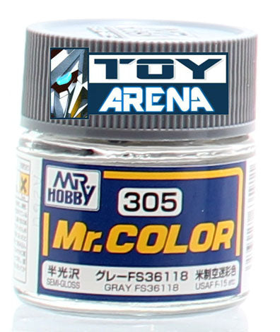 Mr. Hobby Mr. Color C305 Semi Gloss Gray FS36118 10ml Bottle
