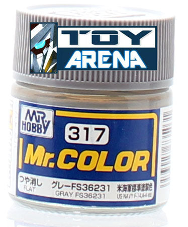 Mr. Hobby Mr. Color C317 Flat Gray FS36231 10ml Bottle