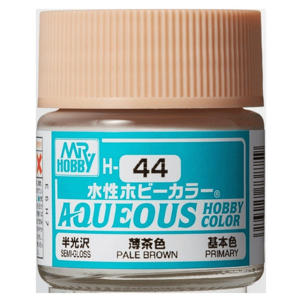 Mr. Hobby Aqueous Hobby Color H44 Semi Gloss Pale Brown (Flesh Tone) 10ml Bottle