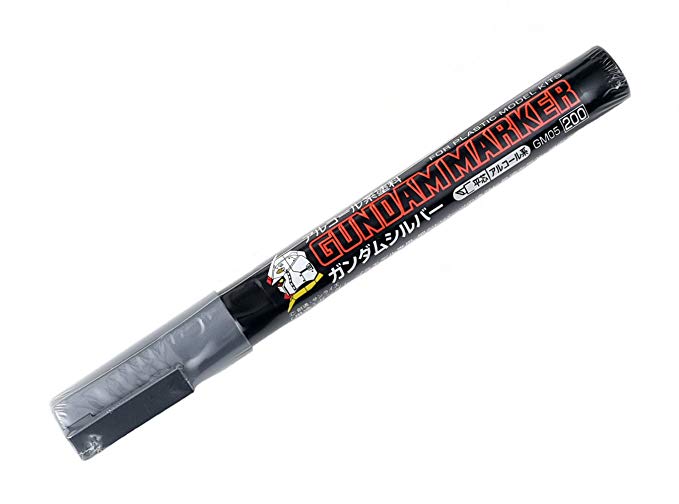 Gundam Marker GM05 Silver - Chisel Tip Marker Paint Pen