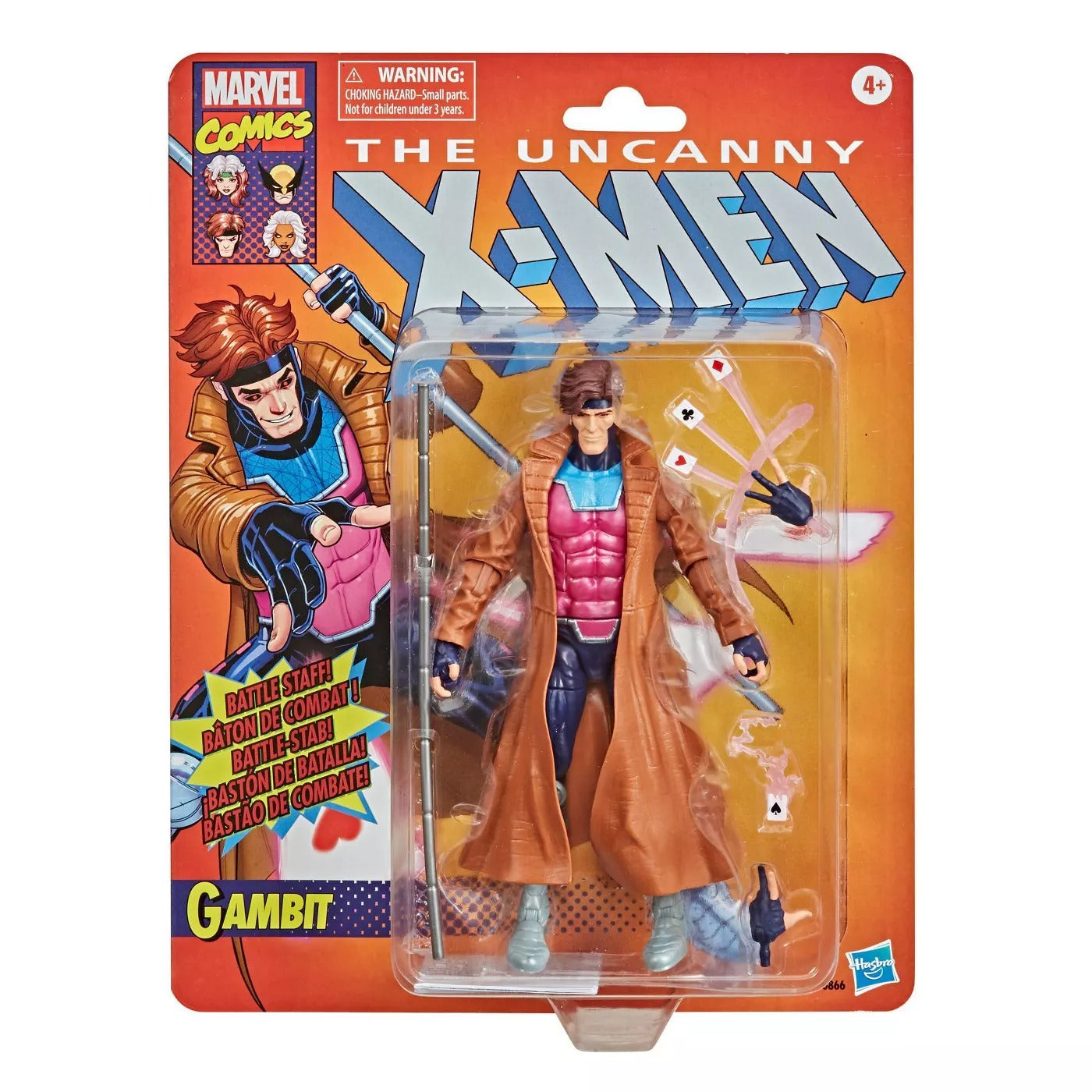 Marvel Legends Vintage Retro Series Gambit Action Figure