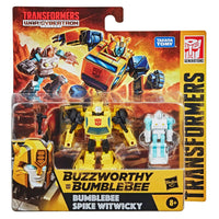 Hasbro Transformers War for Cybertron Trilogy Core Buzzworthy Bumblebee and Spike Witwicky 2 pack Action Figure