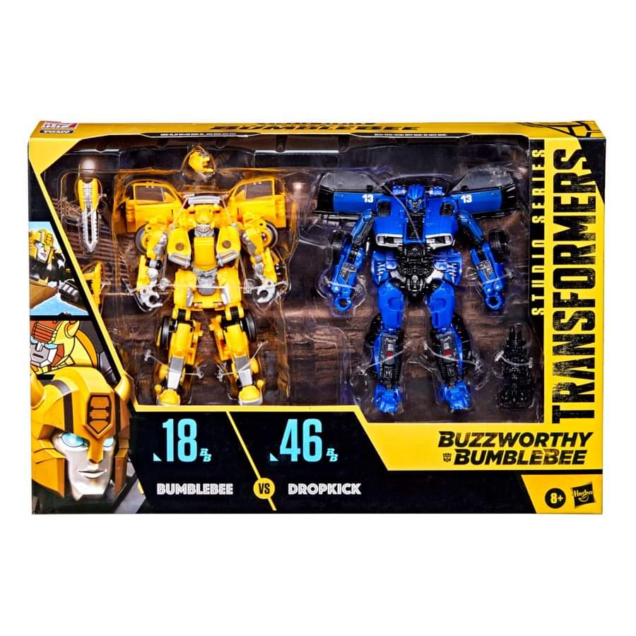 Hasbro Transformers Studio Series Buzzworthy #18BB Bumblebee and #46BB Dropkick 2 Pack Action Figure