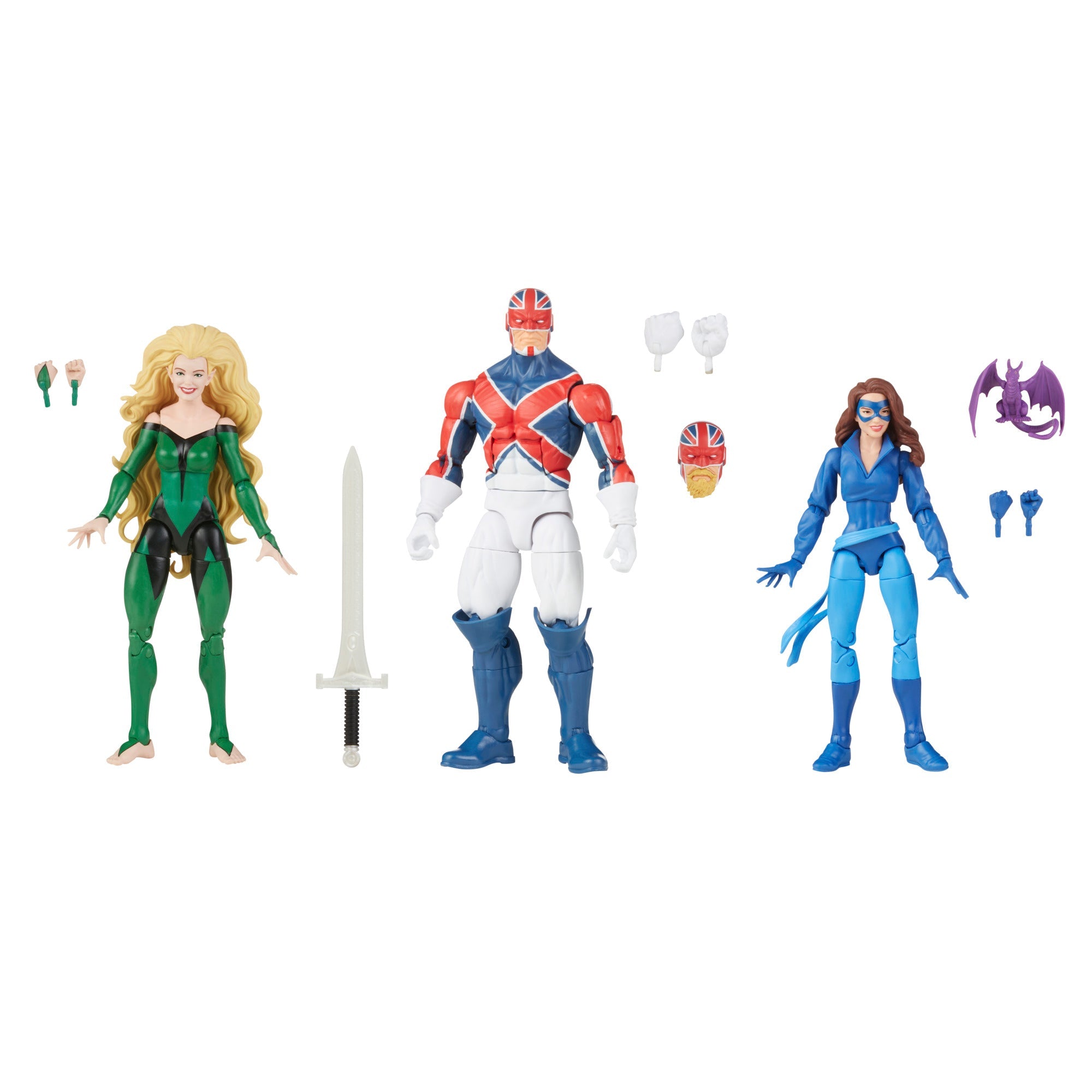 Marvel Legends Excalibur Multipack Meggan Captain Britain and Shadowcat Action Figures